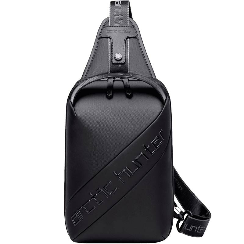 Red Lemon Arctic Hunter Messenger Bag for Men Stylish Crossbody Bag Side Bag Shoulder Bag Padded Bag with 10.9" iPad Compartment Adjustable Shoulder Strap and 3 Pockets Anti-Theft Sling Bag Black