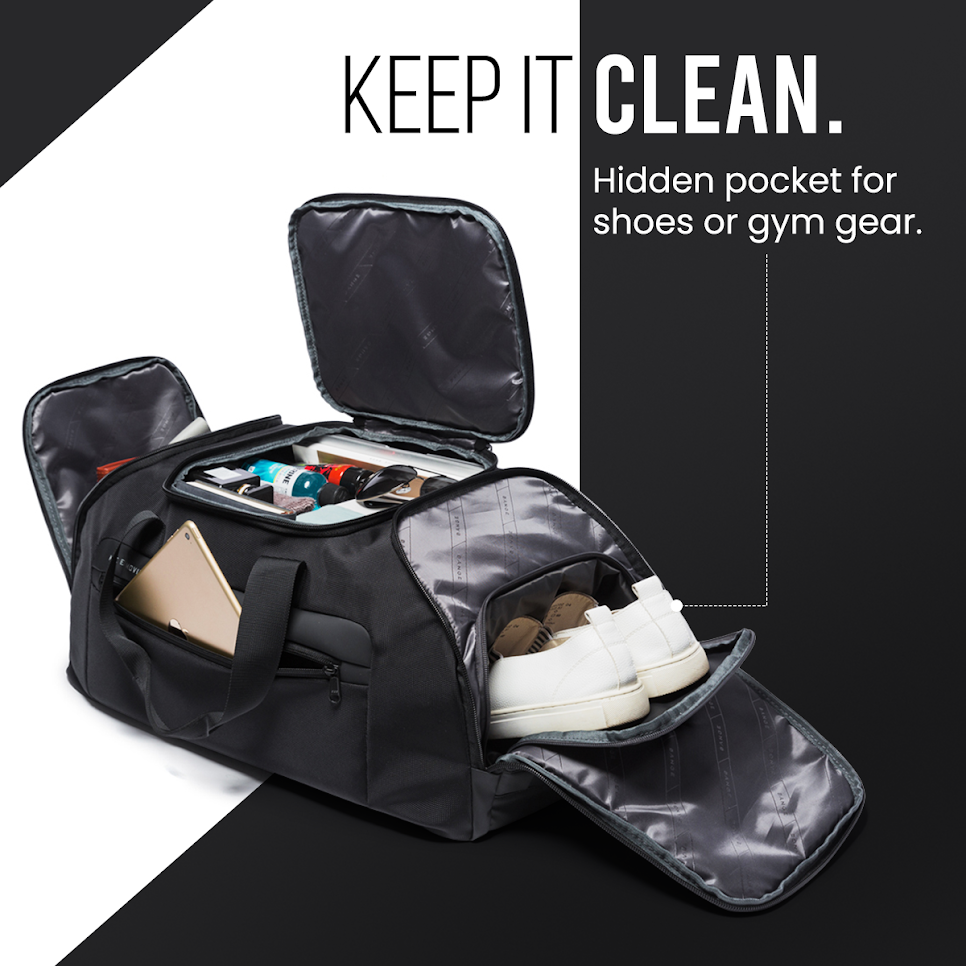 TRAVEL CORE DUFFEL BAG - BLACK