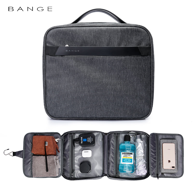 HANGING TOILETRY BAG - GREY