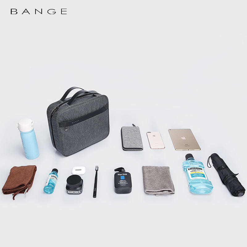 HANGING TOILETRY BAG - GREY