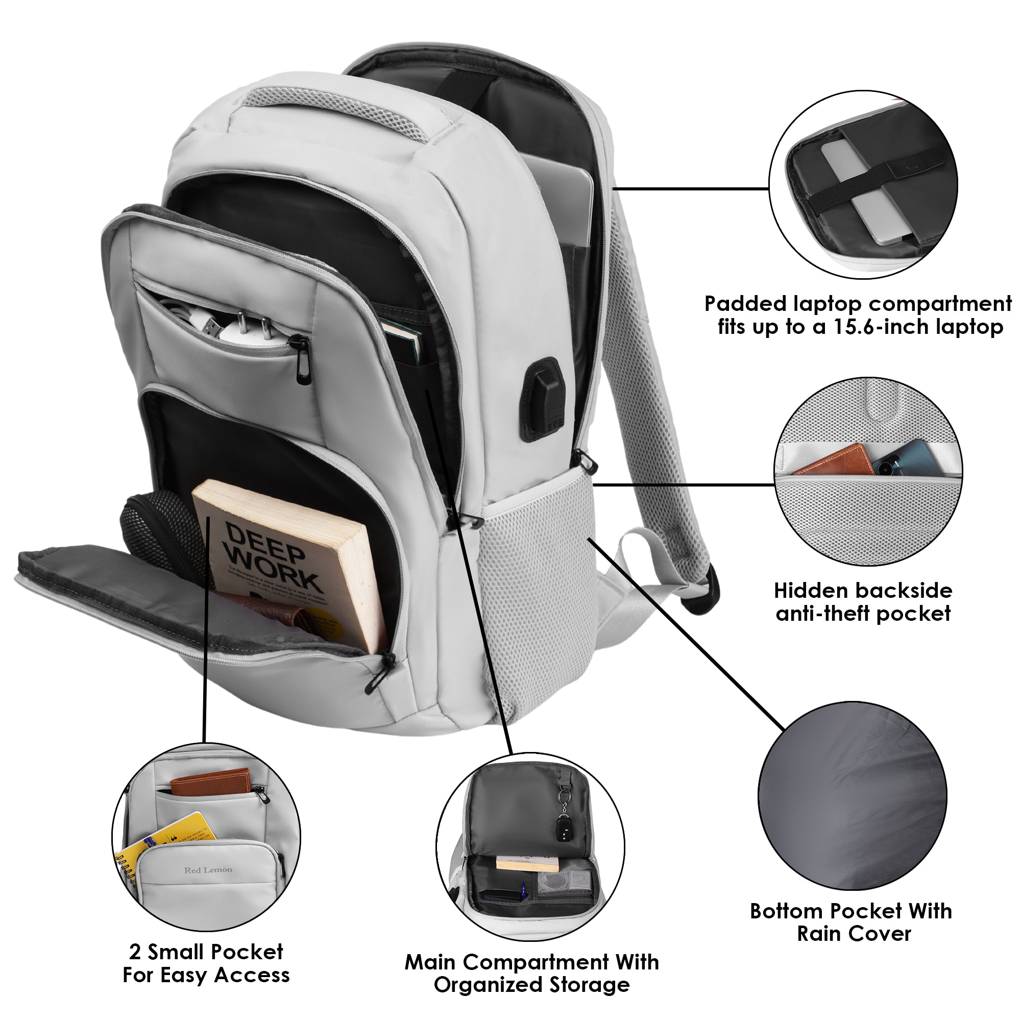 SWISS PACK BACKPACK MOONSTONE GREY - 26L