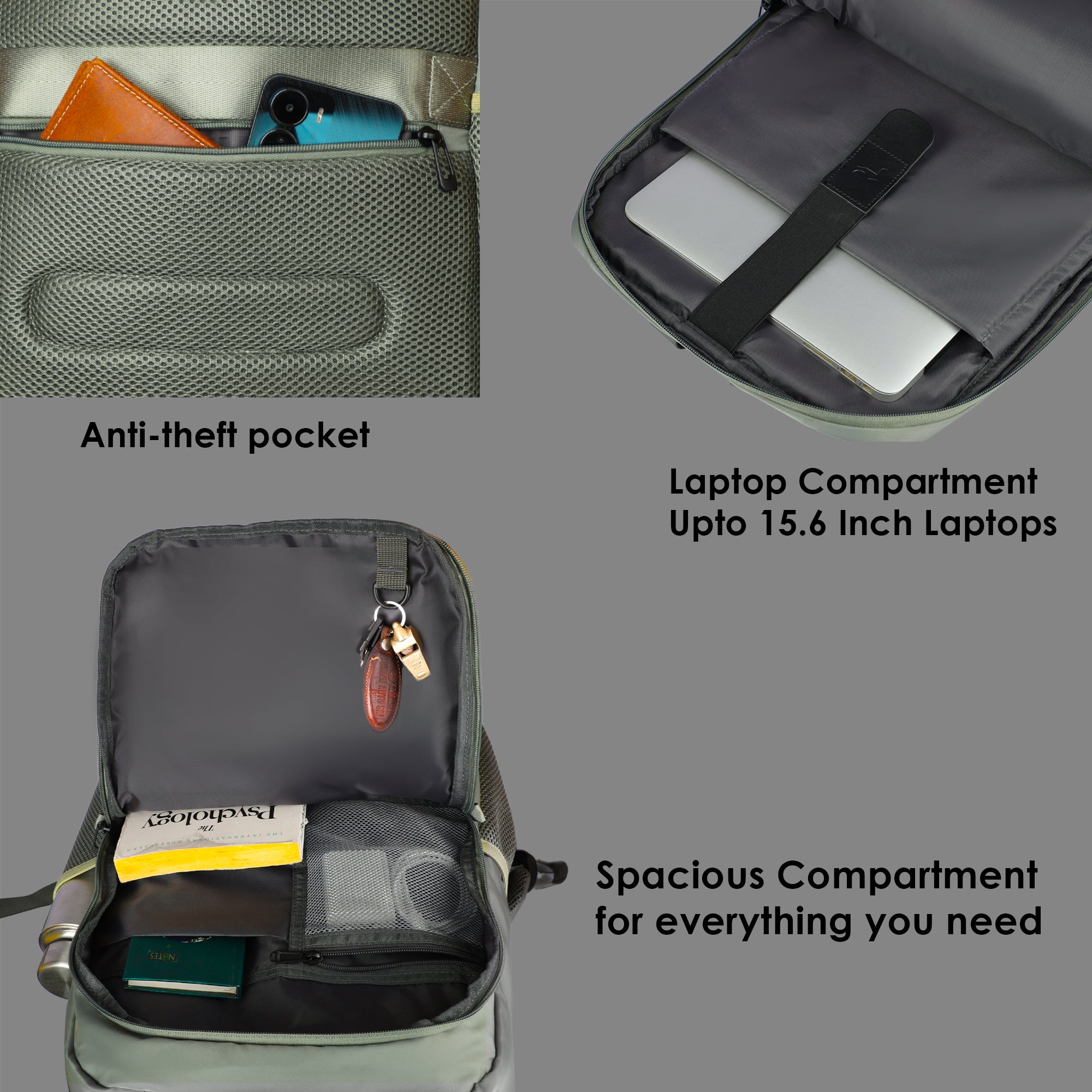 SWISS PACK BACKPACK PASTEL OLIVE - 26L
