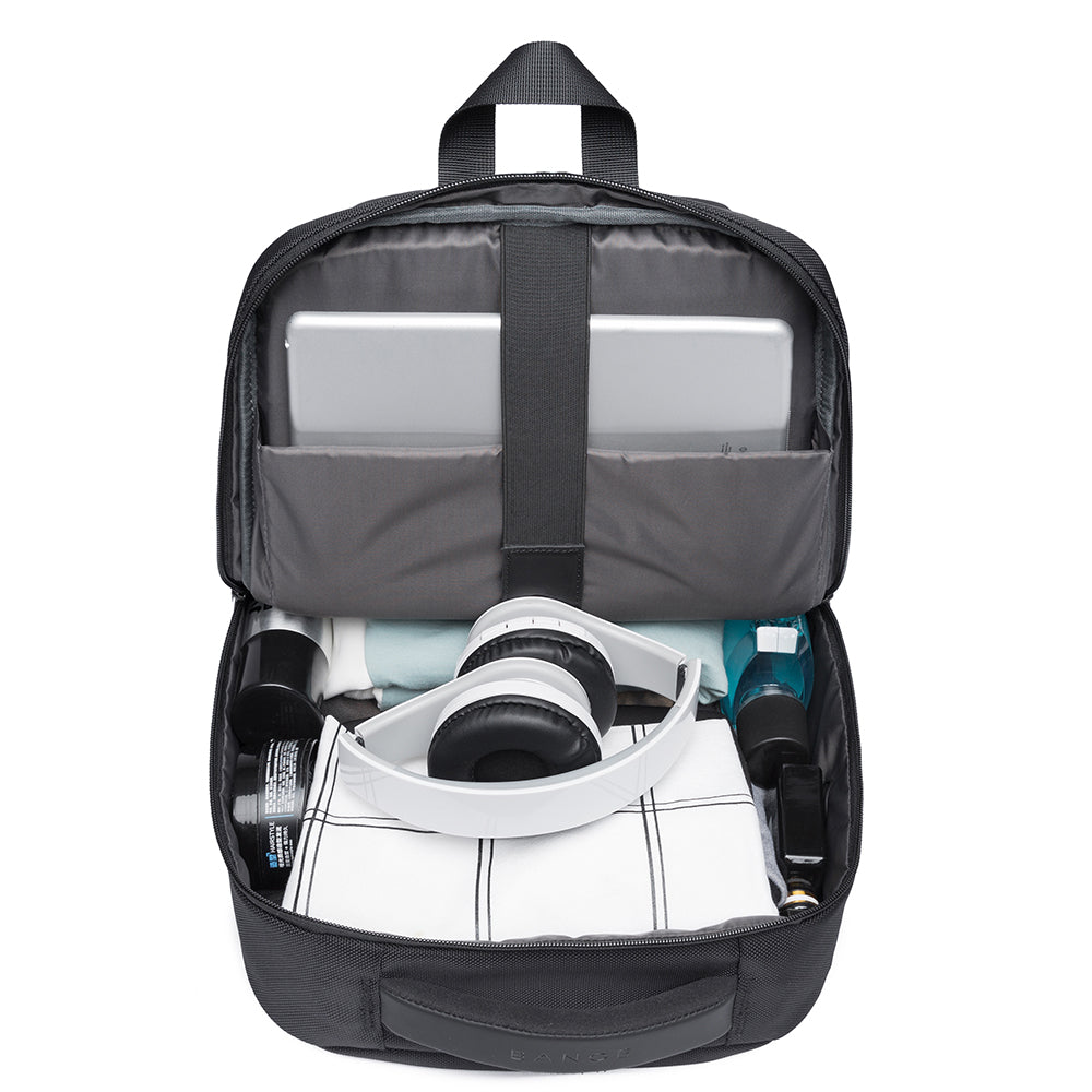 SWISS CUT DESIGN BACKPACK - BLACK - 26L
