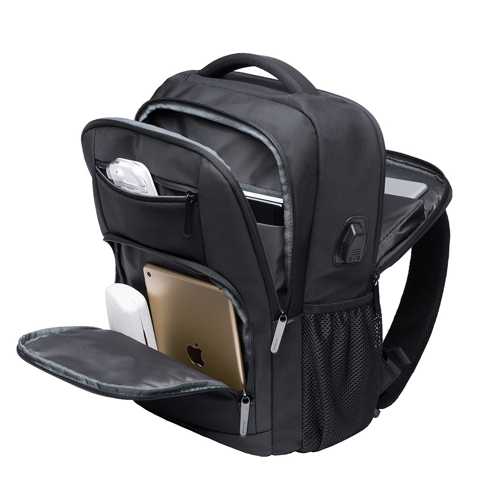 SWISS CUT DESIGN BACKPACK - BLACK - 26L