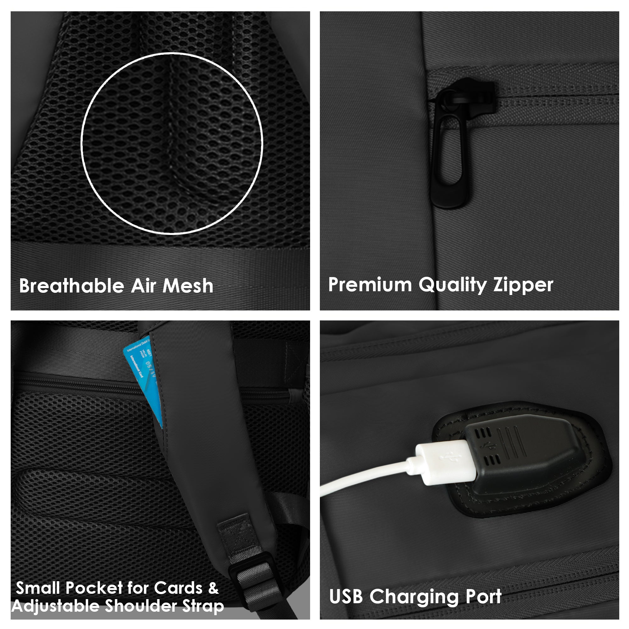 SWISS PACK BACKPACK BLACK - 26L