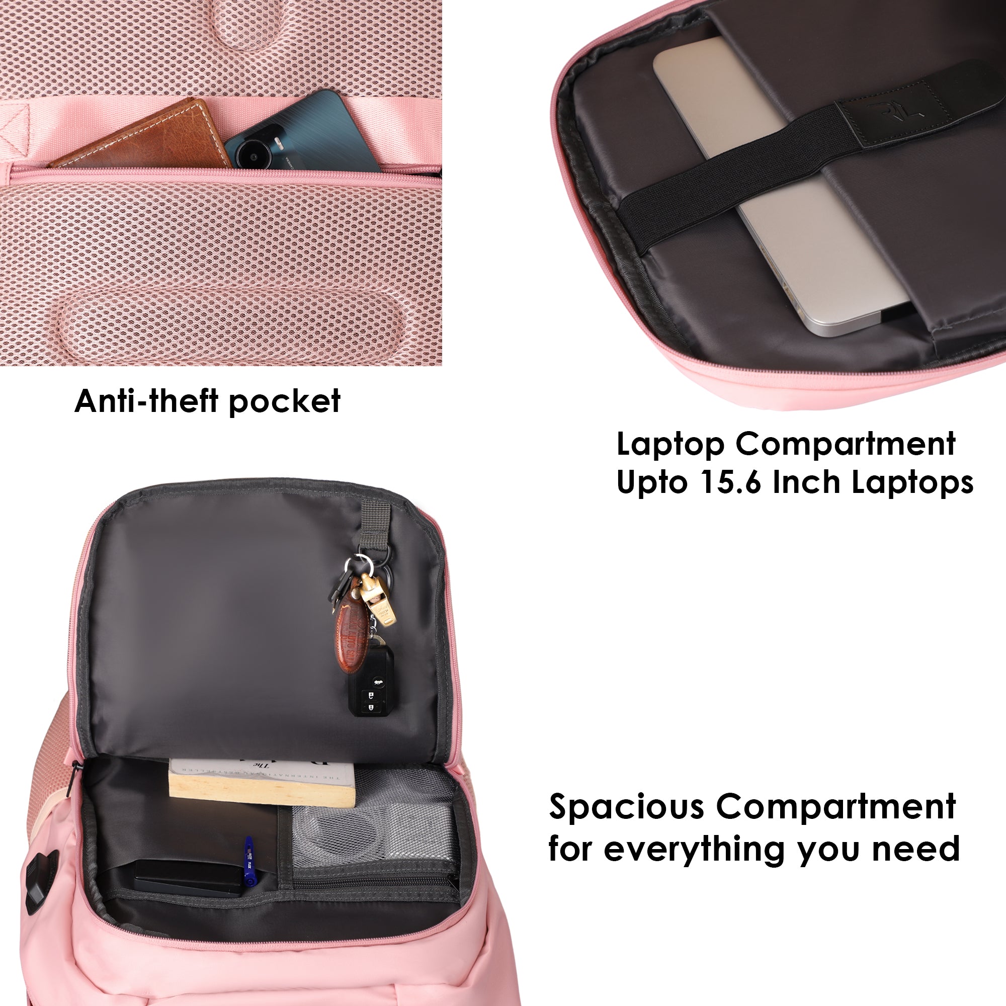 SWISS PACK BACKPACK CHAMPAGNE PINK - 26L