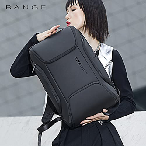 Red Lemon BANGE Panther Waterproof Polyester Anti-Theft Unisex Travel Laptop Backpack for Men and Women with USB Charging Port