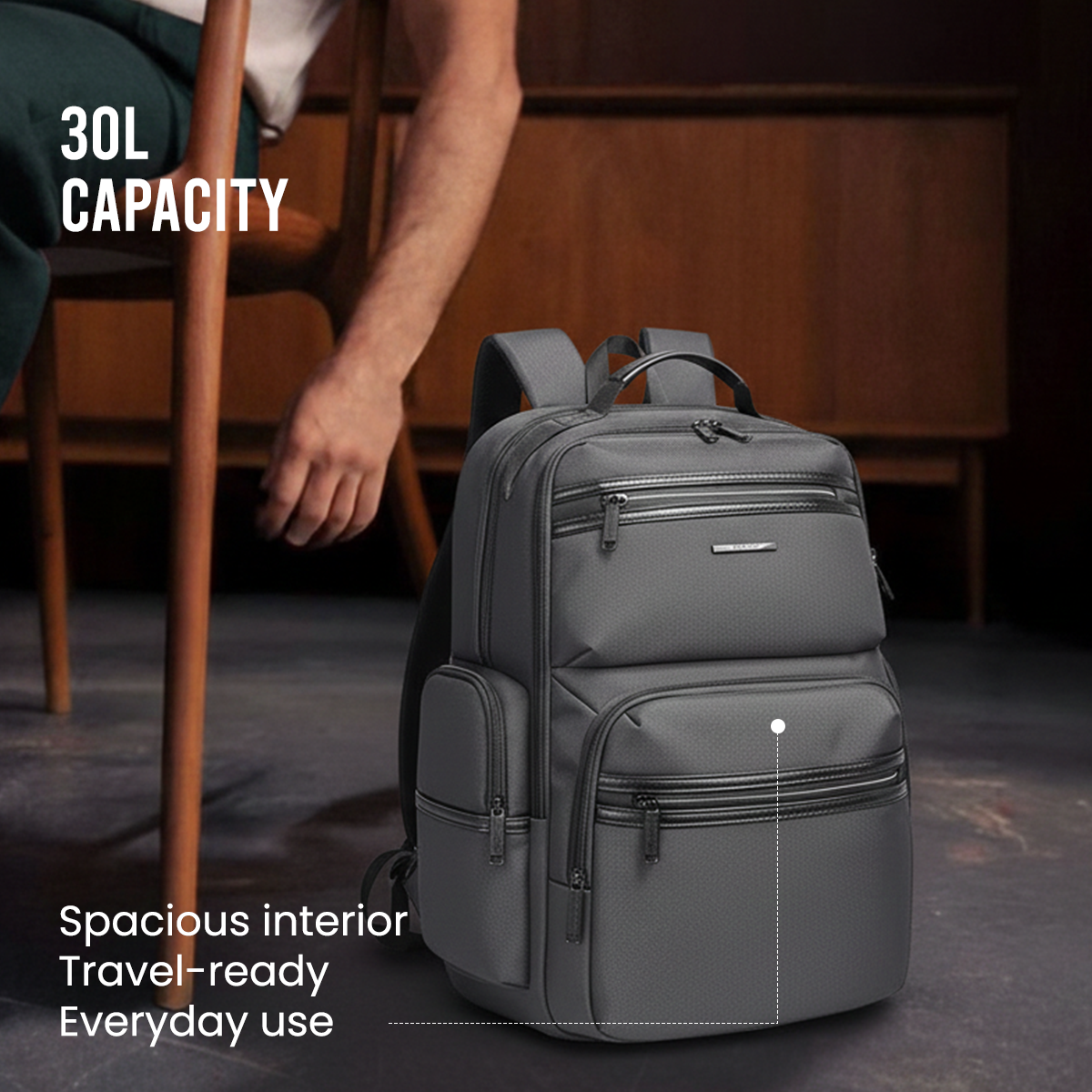 SWISS TRAVELLER - GREY - 30L