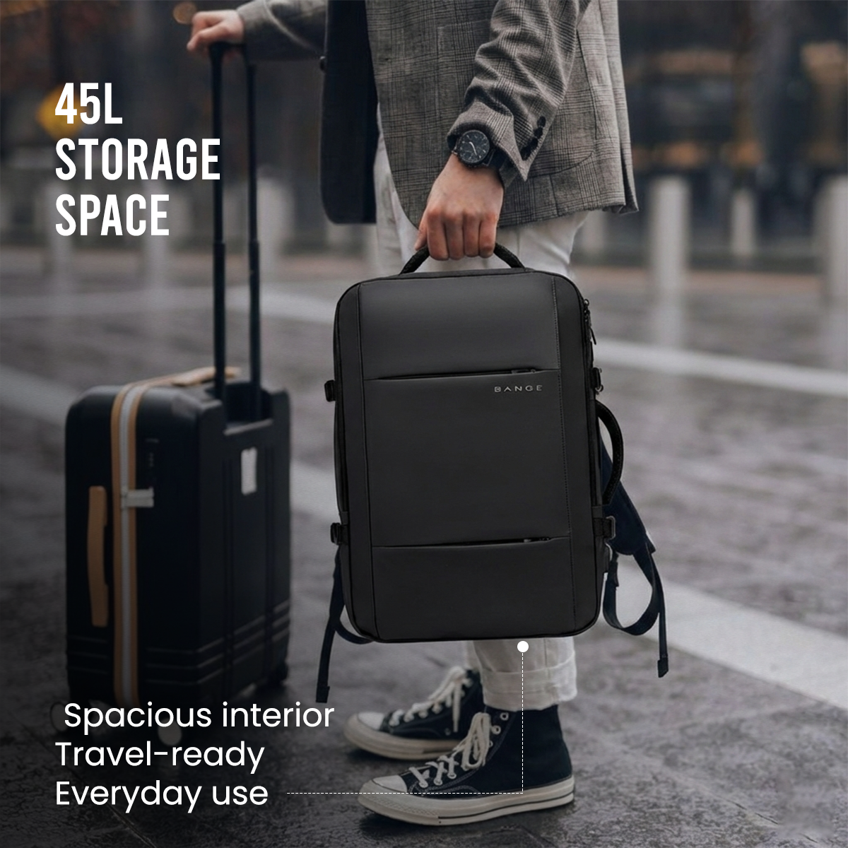 TITAN ULTRAFIT TRAVEL BACKPACK 45L - BLACK