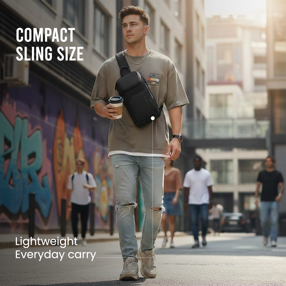 CENTURION SLING BAG - BLACK