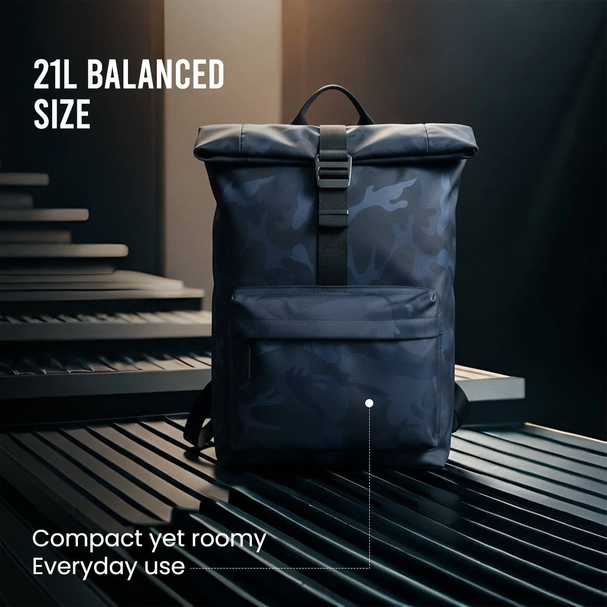 KAKA WIWU VIGOR BACKPACK - BLUE - 21L
