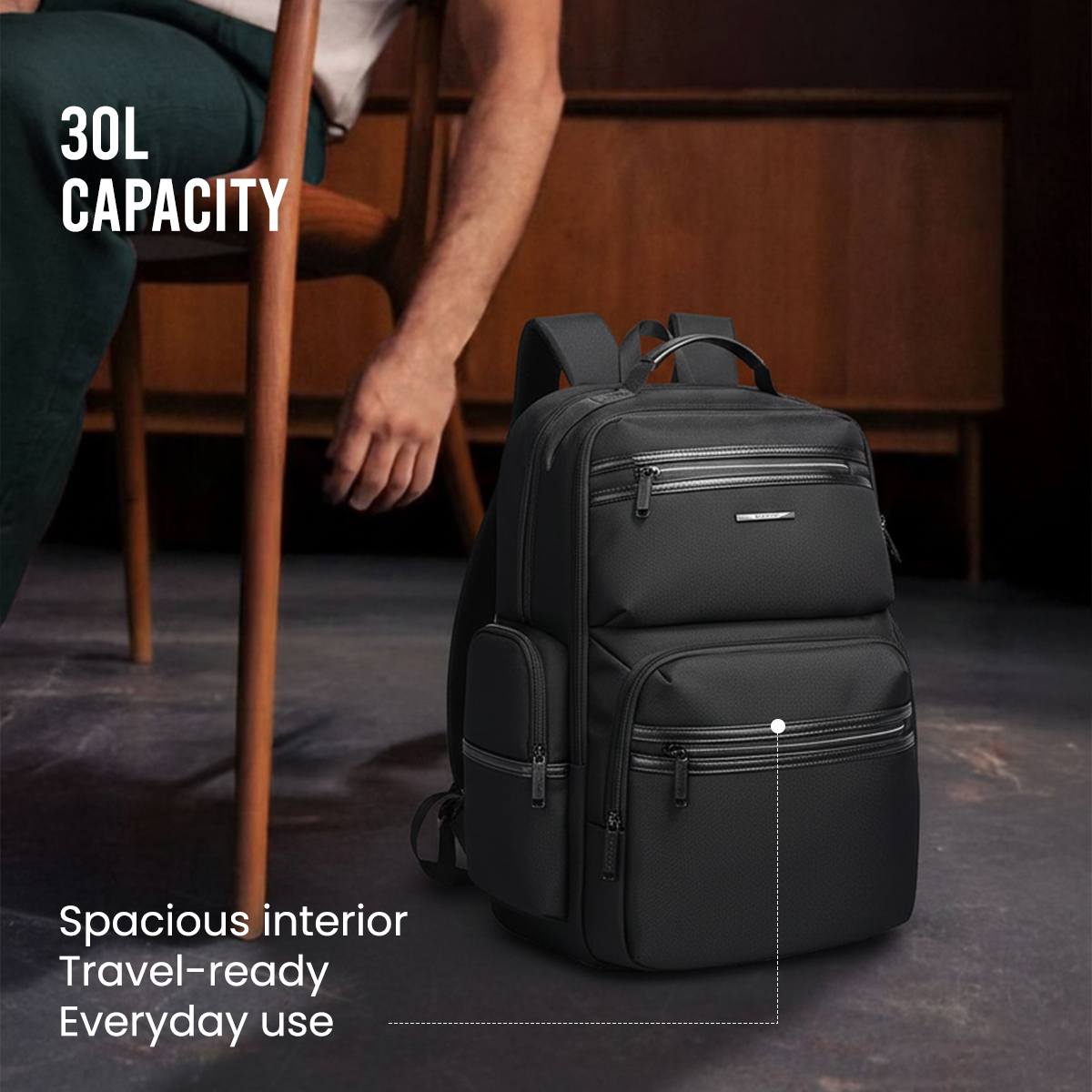 SWISS TRAVELLER - BLACK - 30L
