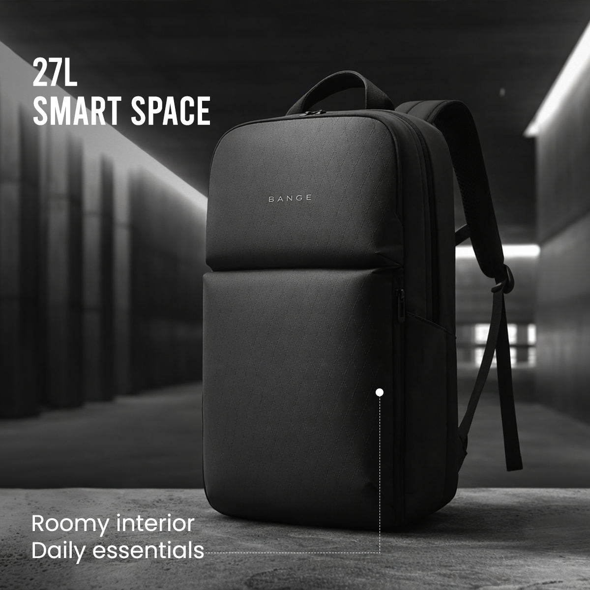 METROGUARD BACKPACK - BLACK - 27L