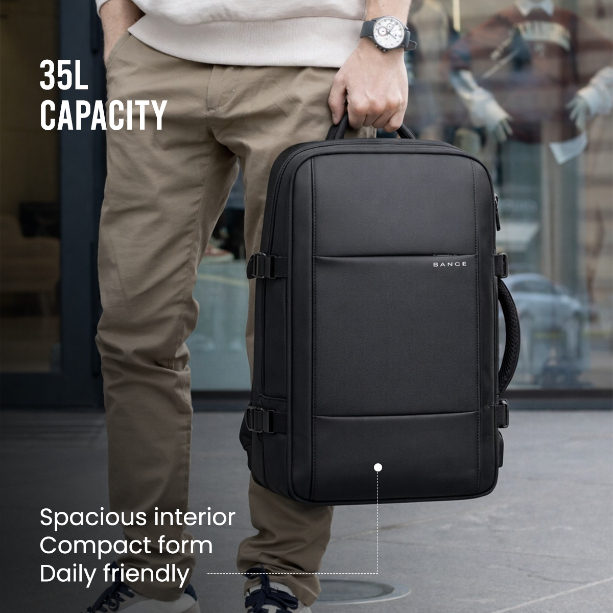 TITAN ULTRAFIT TRAVEL BACKPACK - BLACK - 35L