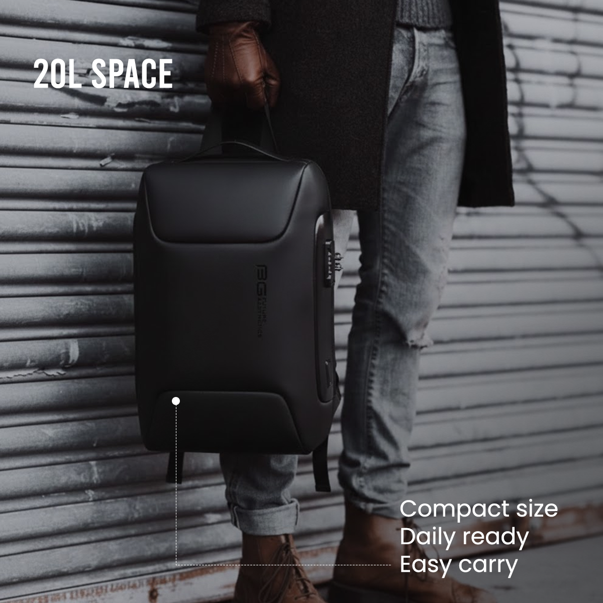 HAWKEYE BACKPACK - BLACK - 20L
