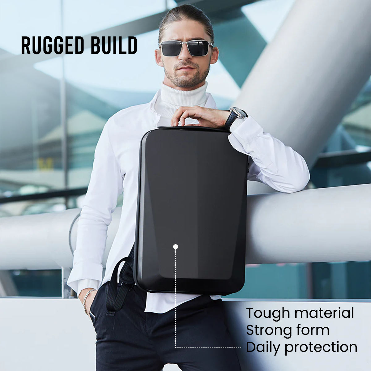 HARD IRONLOOK BACKPACK - BLACK - 21L