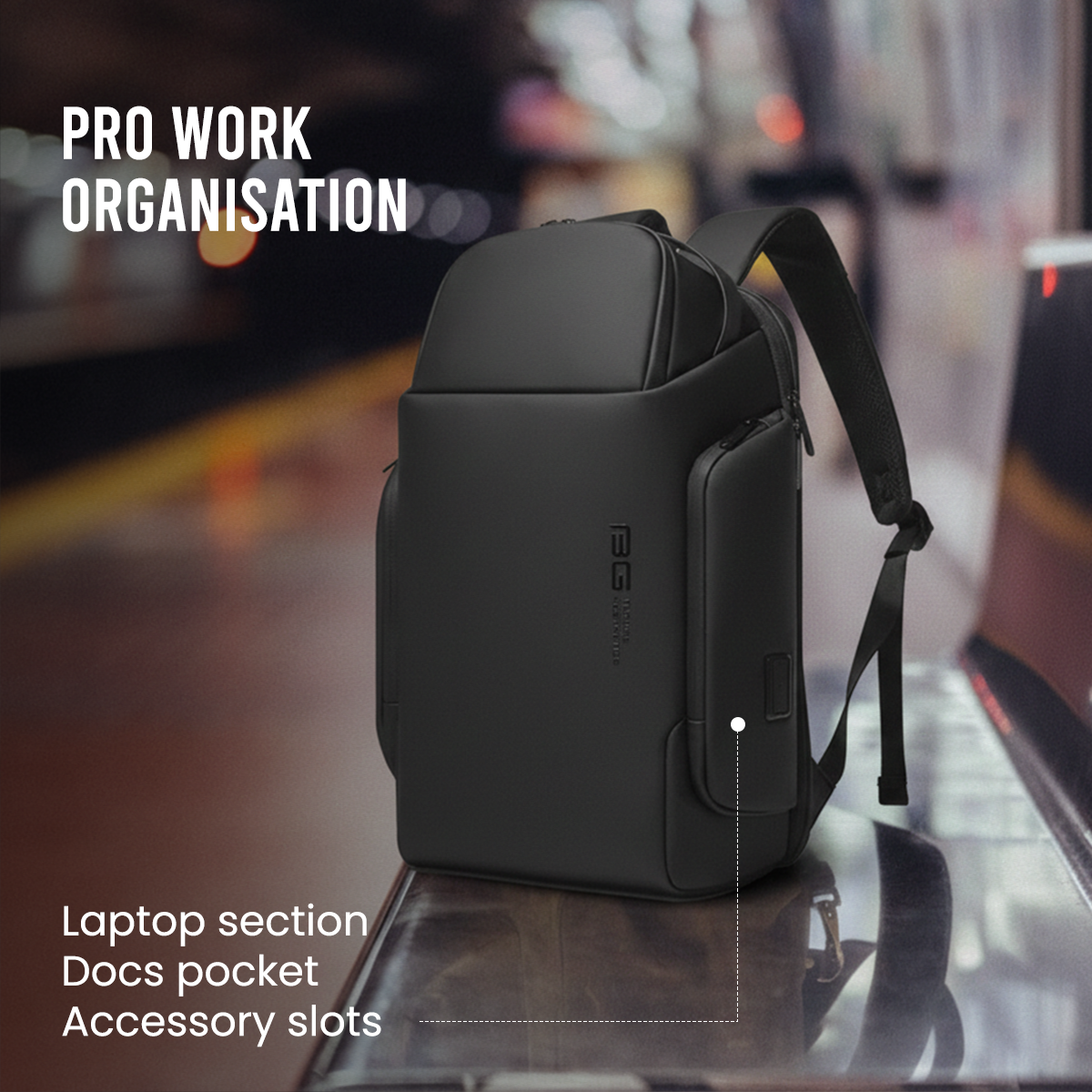 NIGHTMASK BUSINESS BACKPACK - BLACK