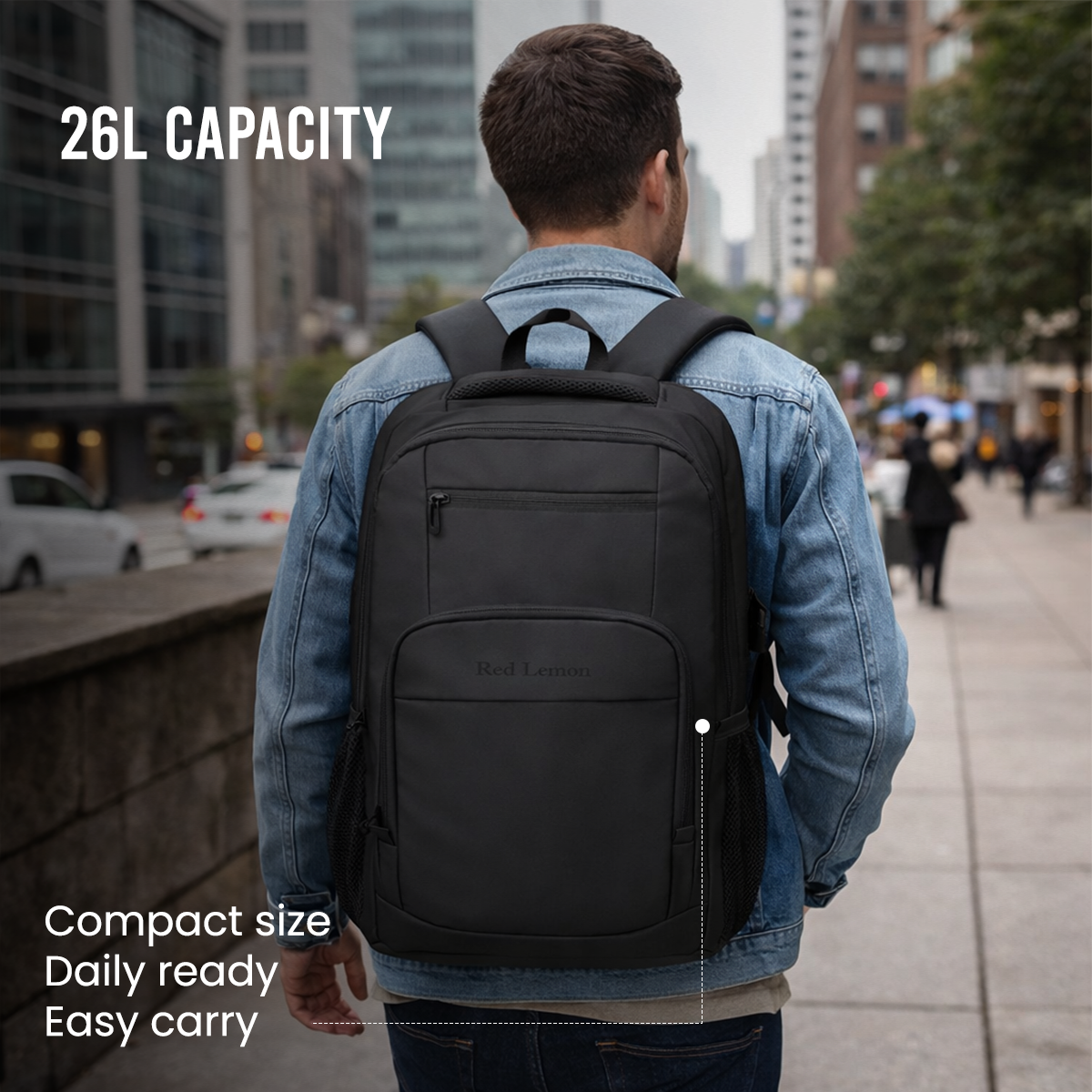 SWISS PACK BACKPACK BLACK - 26L