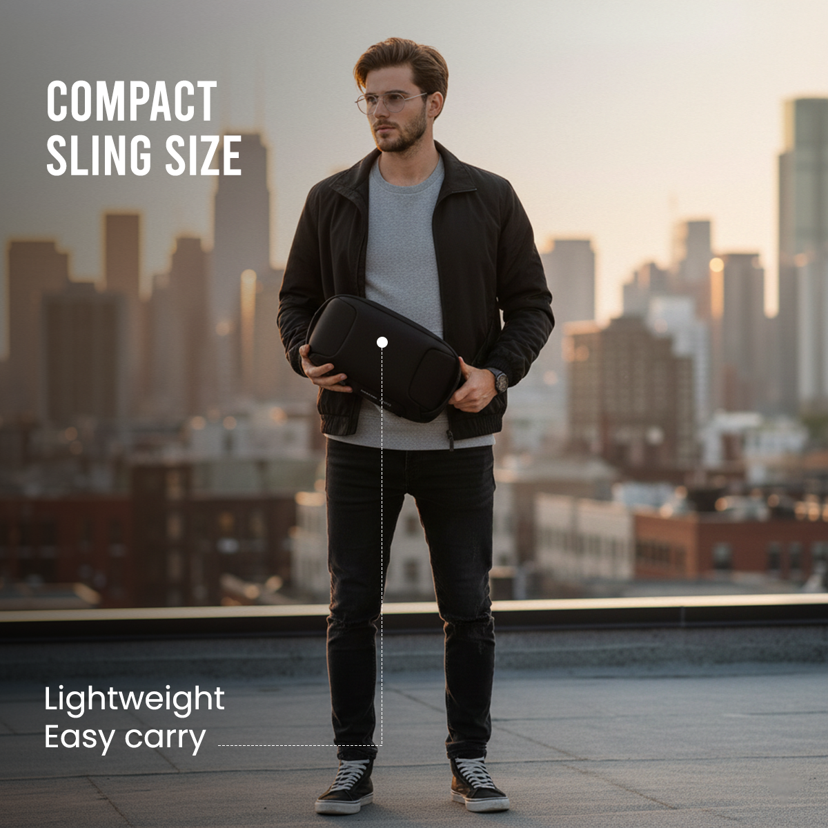 SURGE SLING BAG - BLACK