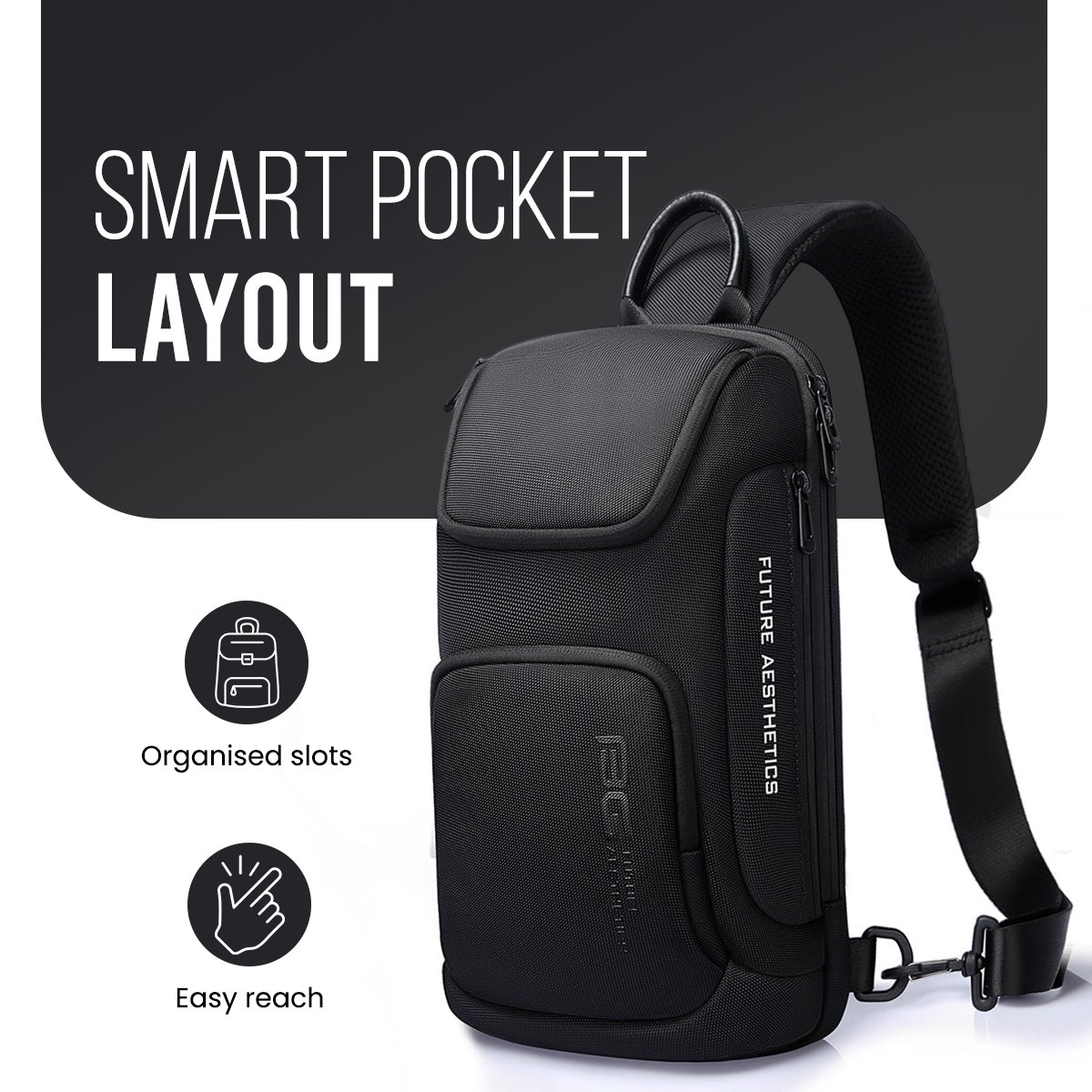CENTURION SLING BAG - BLACK