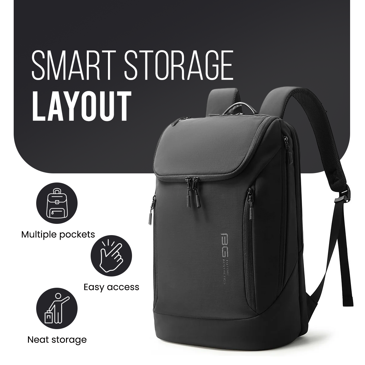 CAPTAIN BUSINESS BACKPACK V2.0 - BLACK - 30L