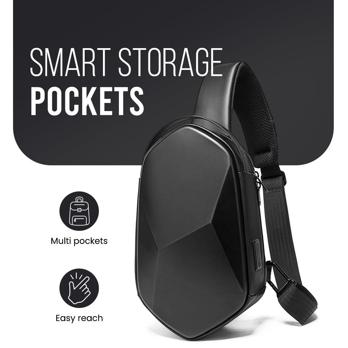 RIDGE SLING BAG - BLACK