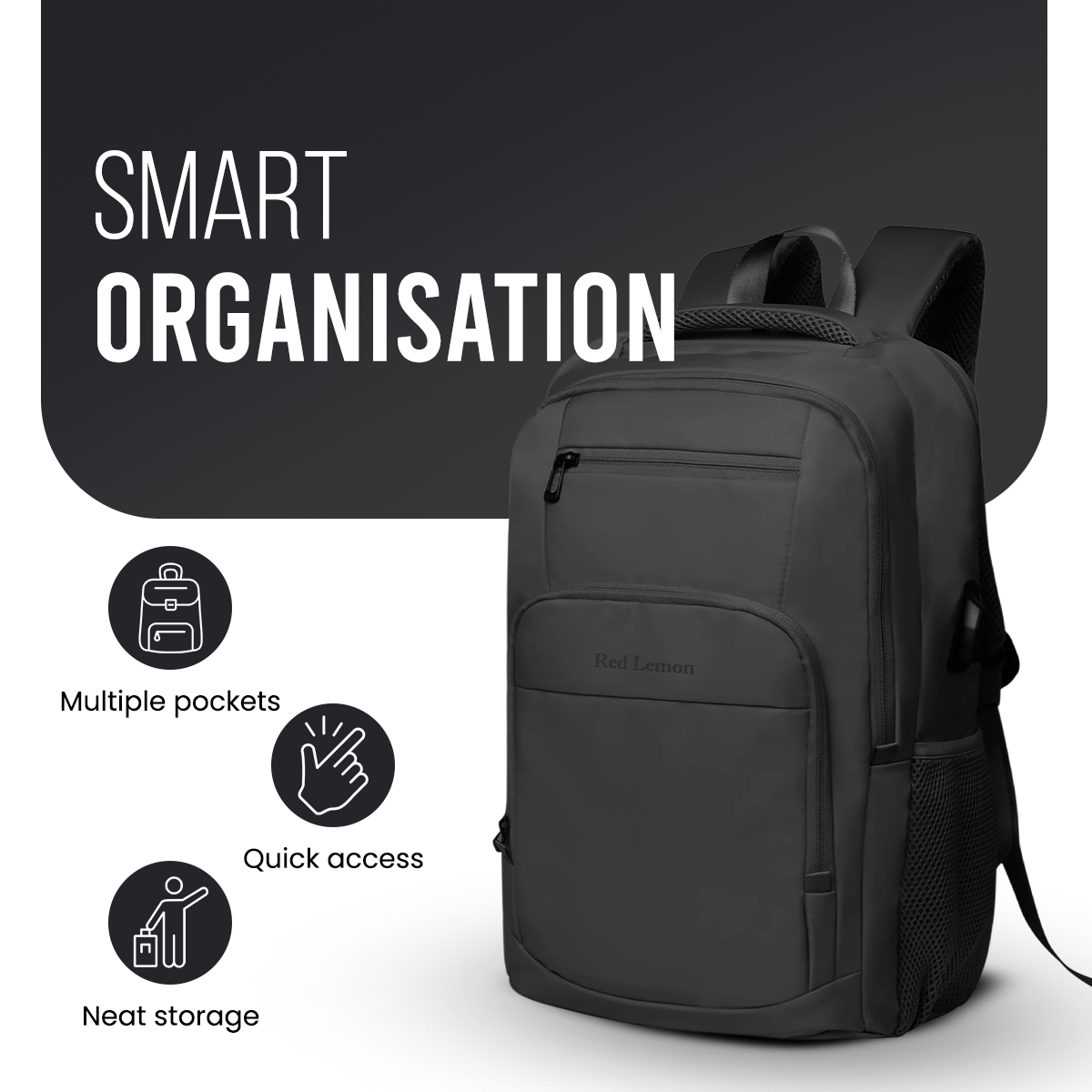 SWISS PACK BACKPACK BLACK - 26L