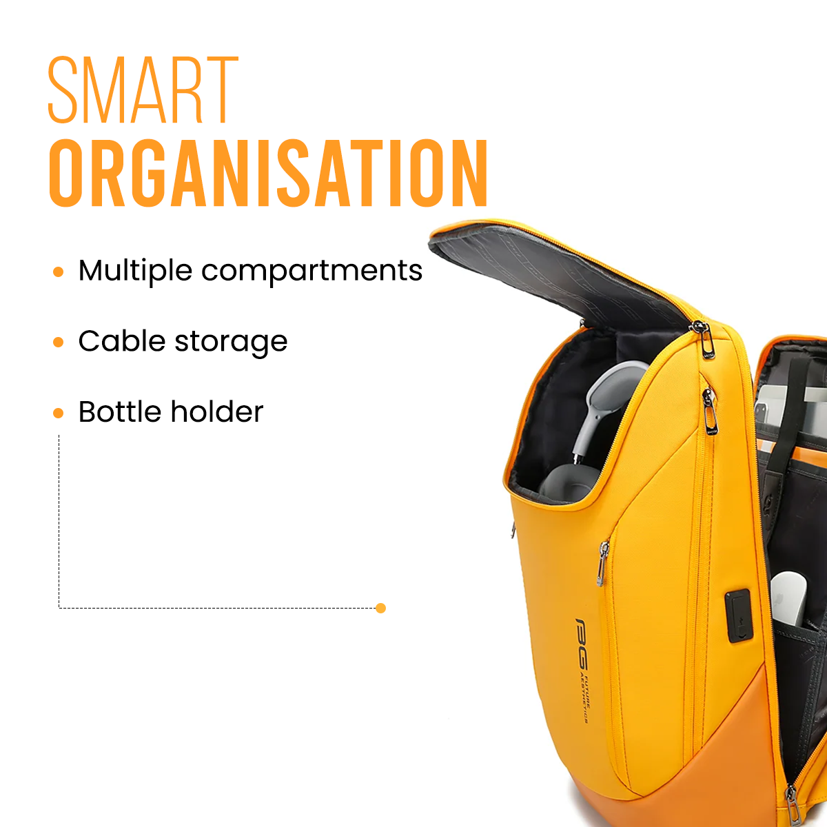 CAPTAIN BUSINESS BACKPACK - SPORTY YELLOW - 30L