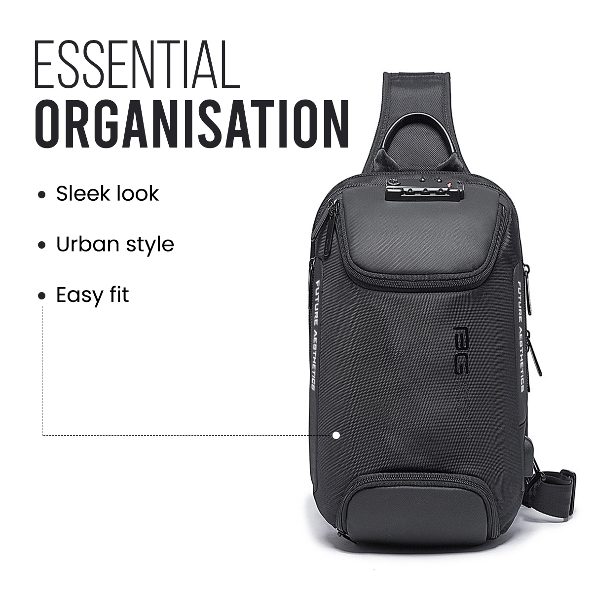 PROTECTOR SLING BAG - BLACK