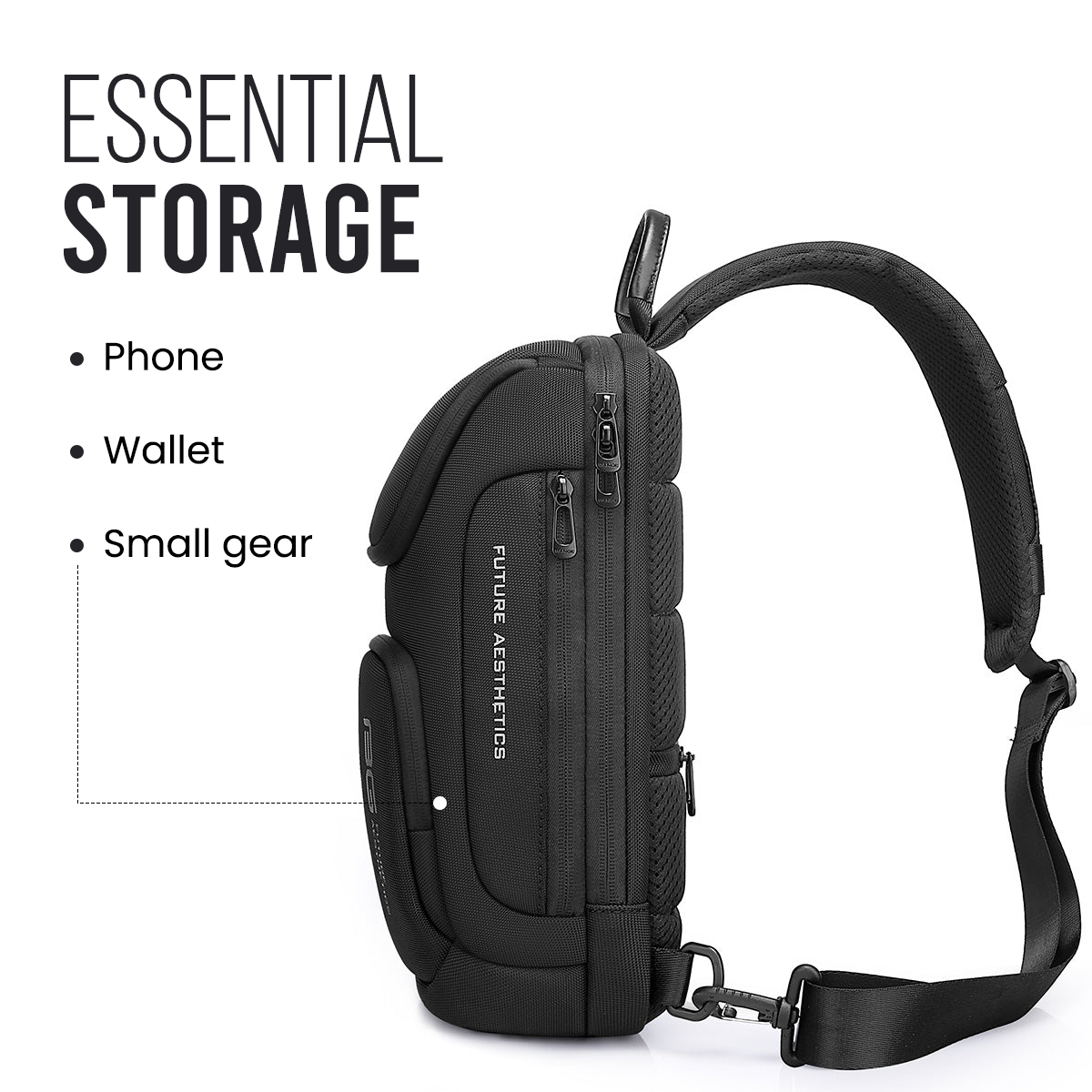 CENTURION SLING BAG - BLACK