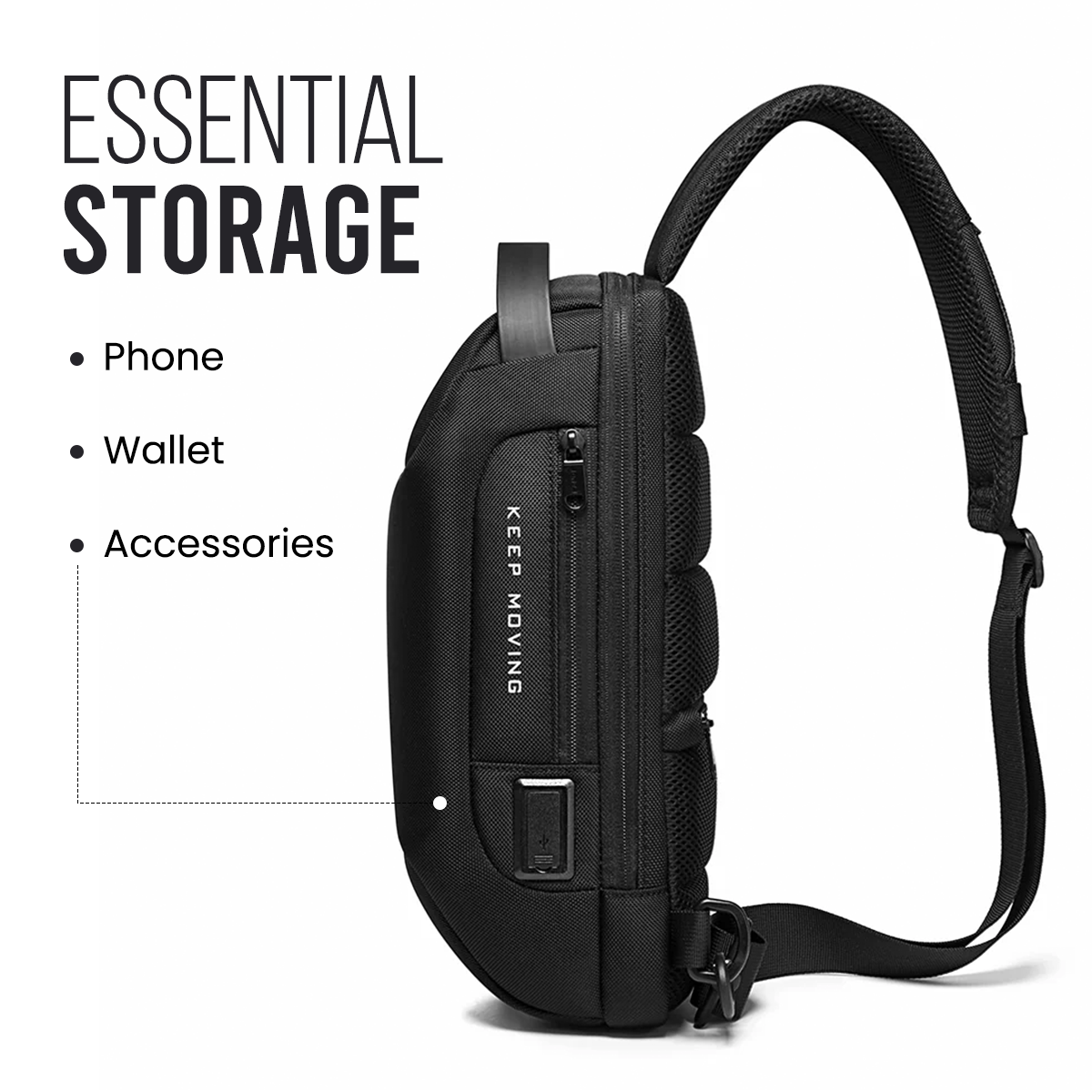 SURGE SLING BAG - BLACK