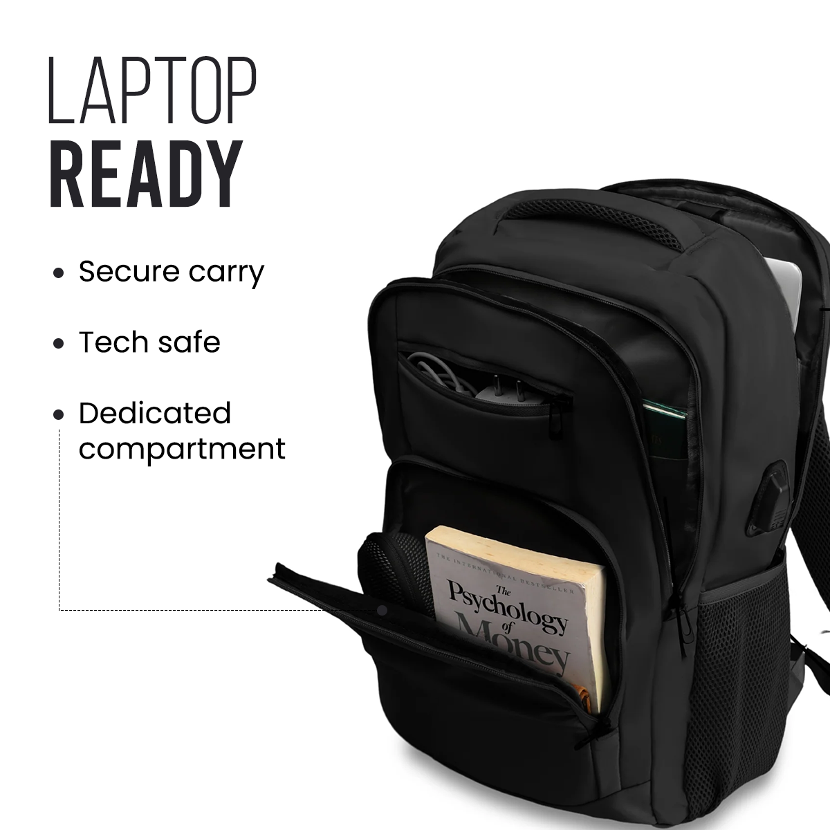 SWISS PACK BACKPACK BLACK - 26L