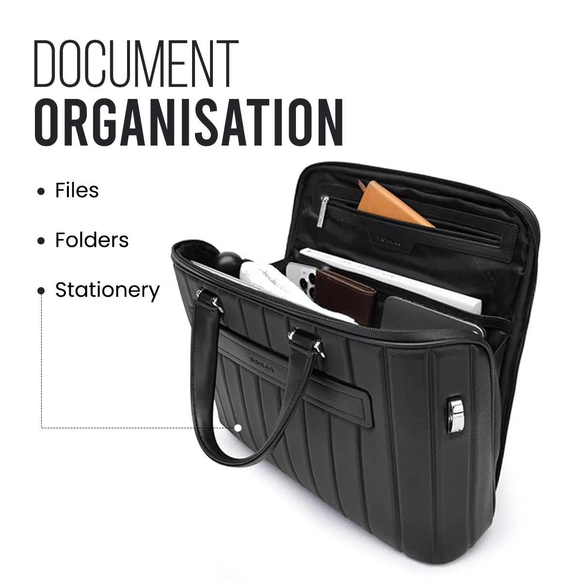 ALPHA EXECUTIVE BRIEFCASE - 15.6"- BLACK