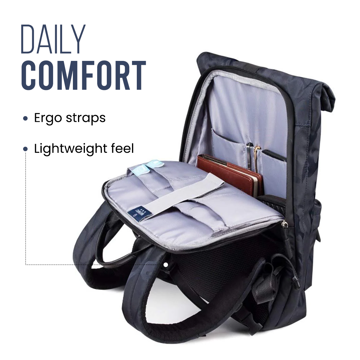 KAKA WIWU VIGOR BACKPACK - BLUE - 21L