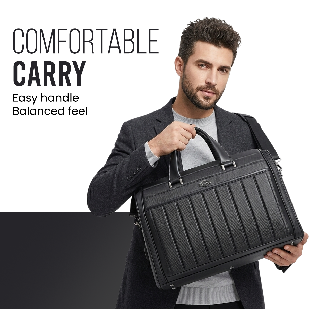 ALPHA EXECUTIVE BRIEFCASE - 15.6"- BLACK