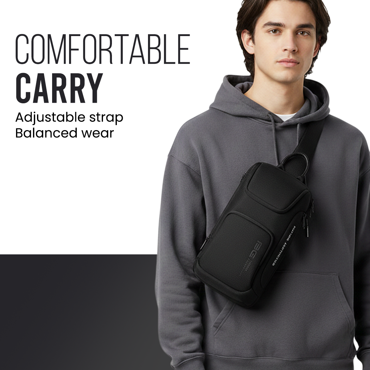 CENTURION SLING BAG - BLACK