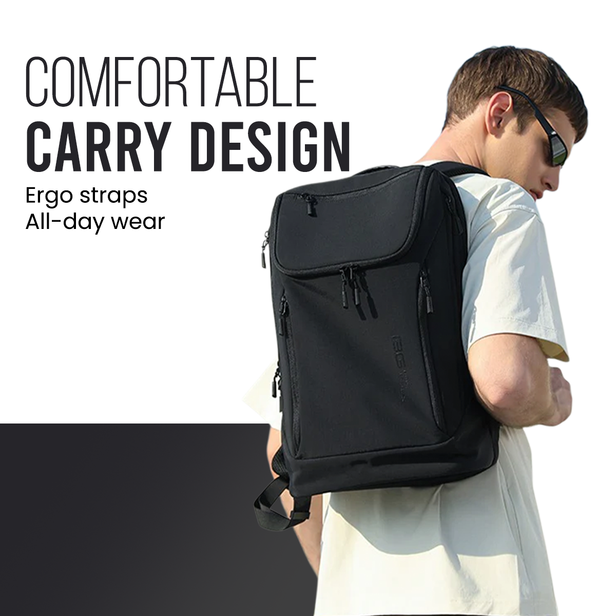 CAPTAIN BUSINESS BACKPACK V2.0 - BLACK - 30L