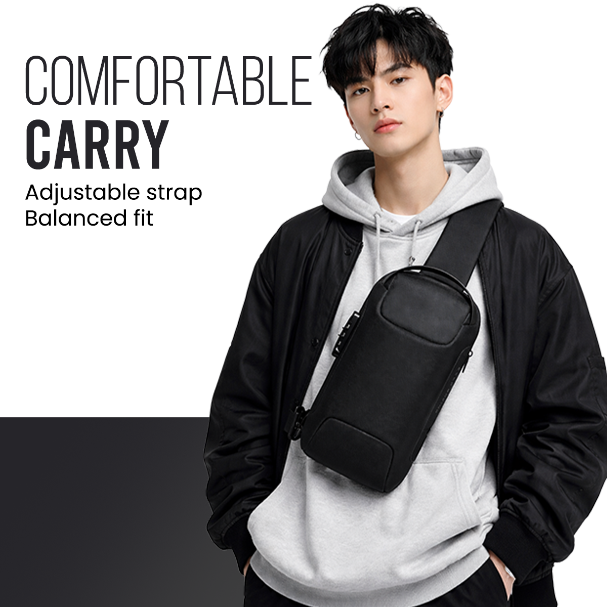 SURGE SLING BAG - BLACK