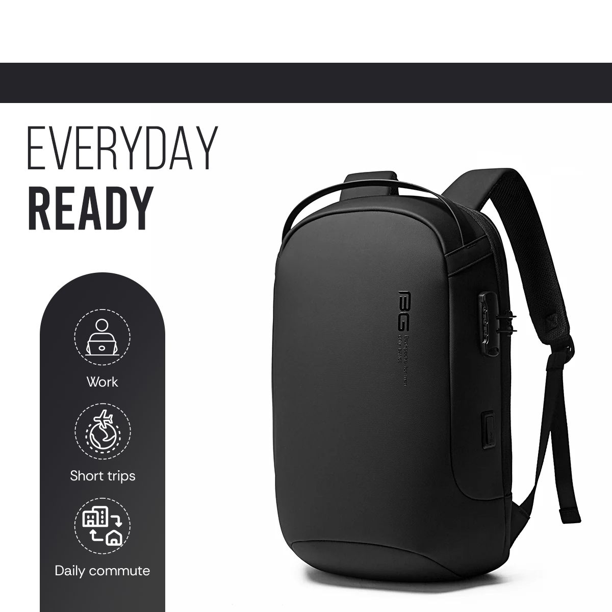 SWISS ALPINE BACKPACK - BLACK - 30L