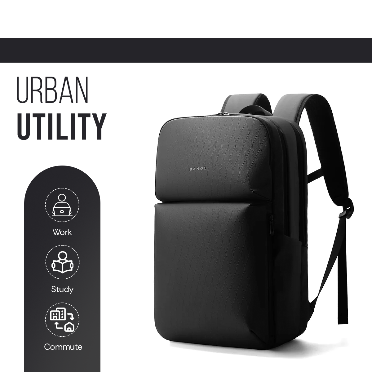 METROGUARD BACKPACK - BLACK - 27L