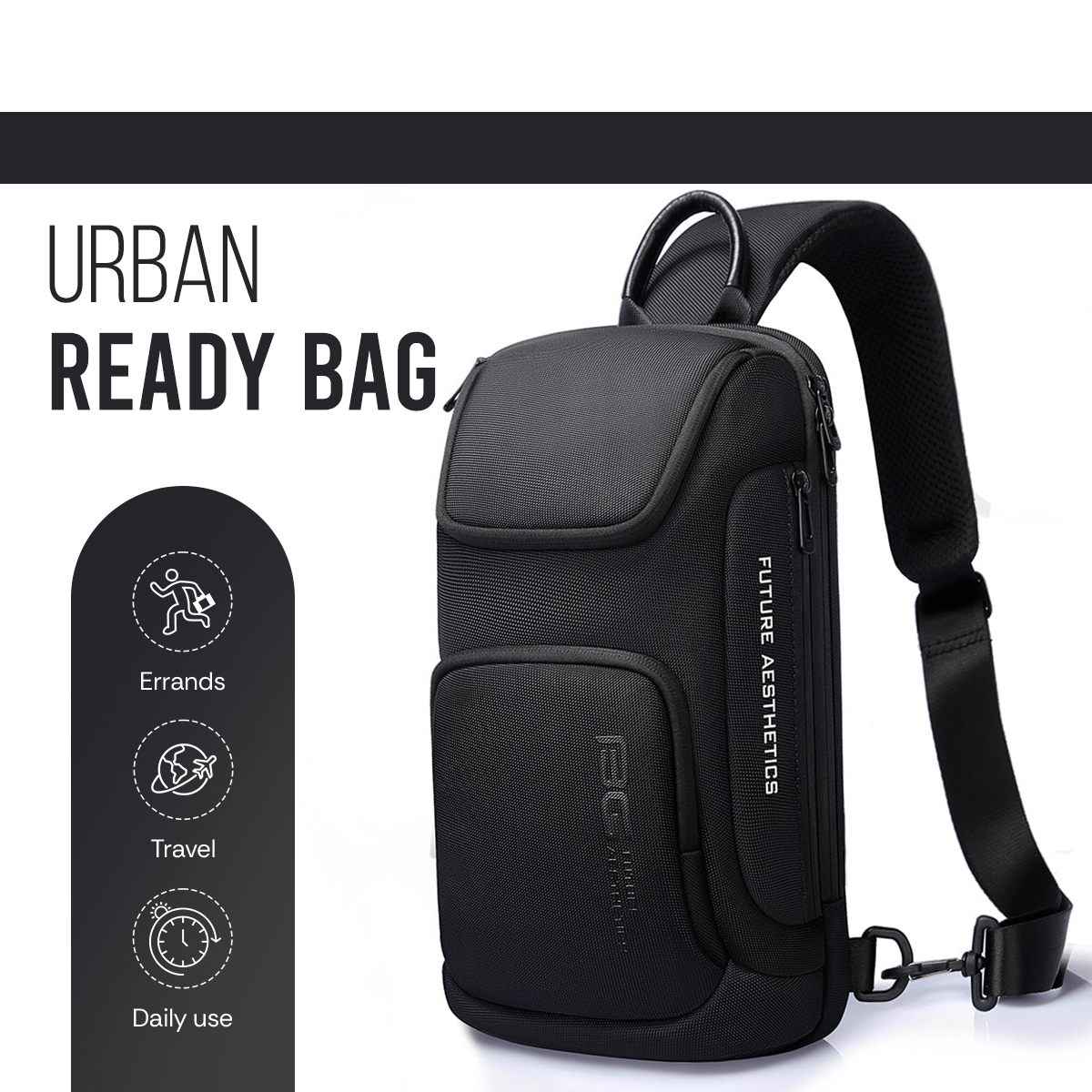 CENTURION SLING BAG - BLACK