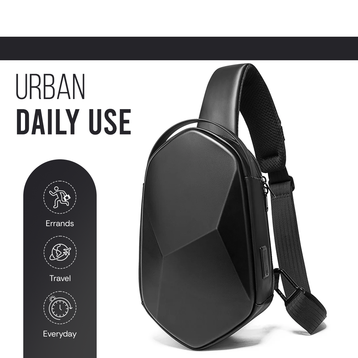 RIDGE SLING BAG - BLACK