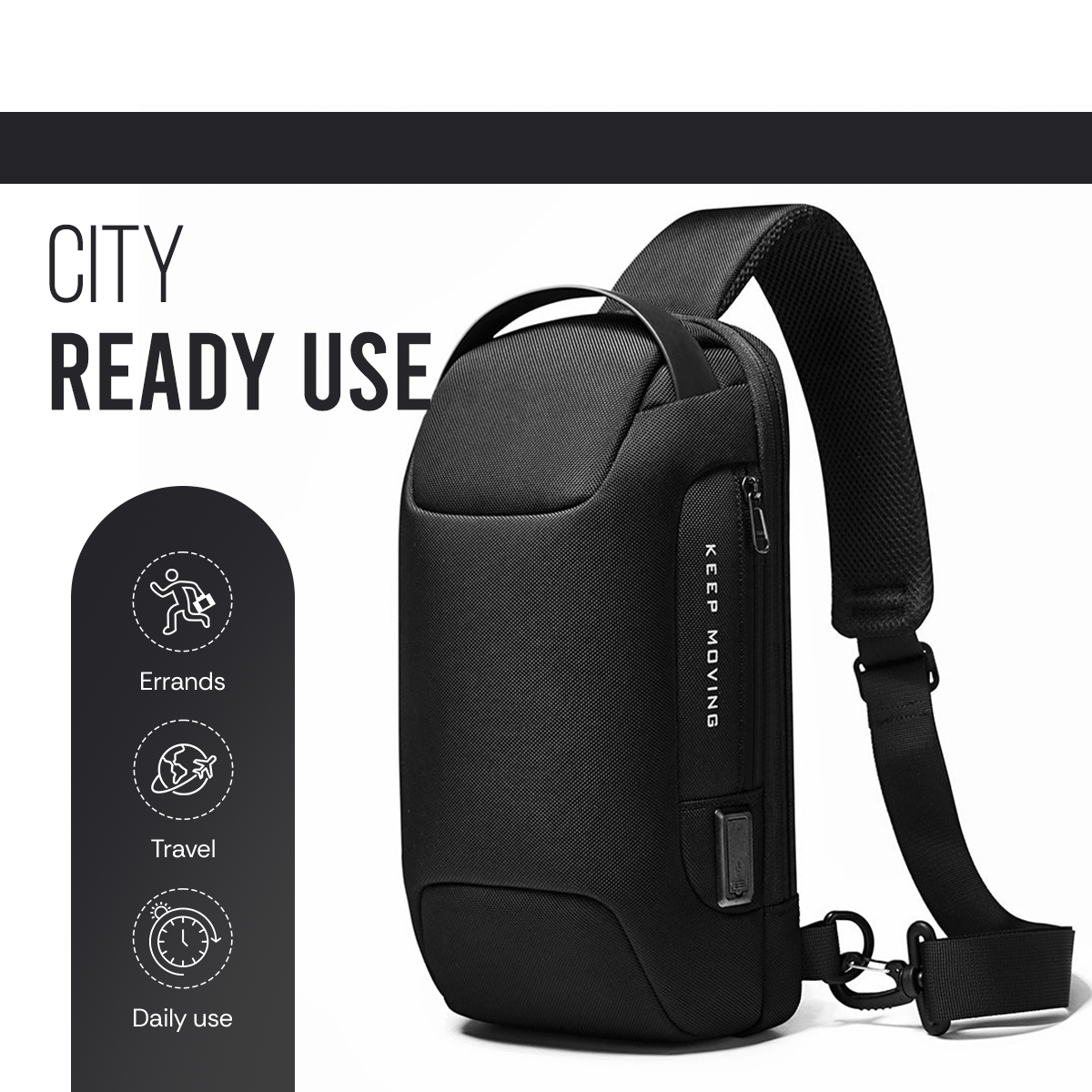 SURGE SLING BAG - BLACK