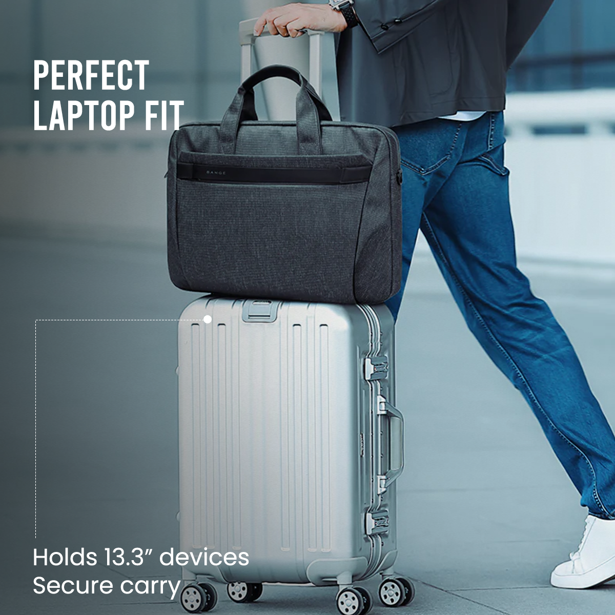 BRIEF CASE 13.3" - GREY