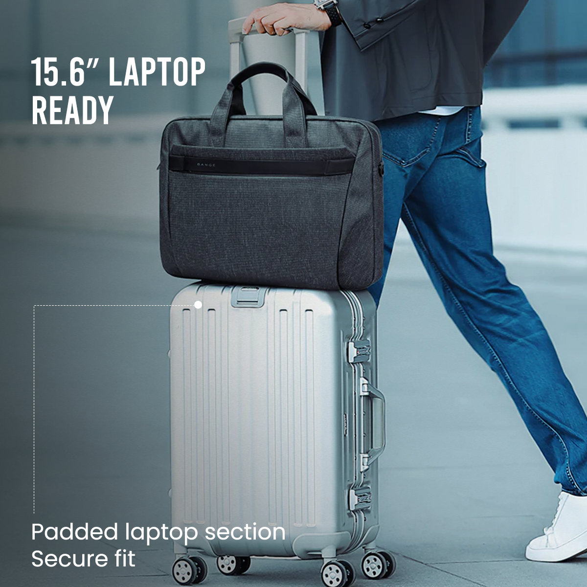 BRIEF CASE 15.6" - GREY