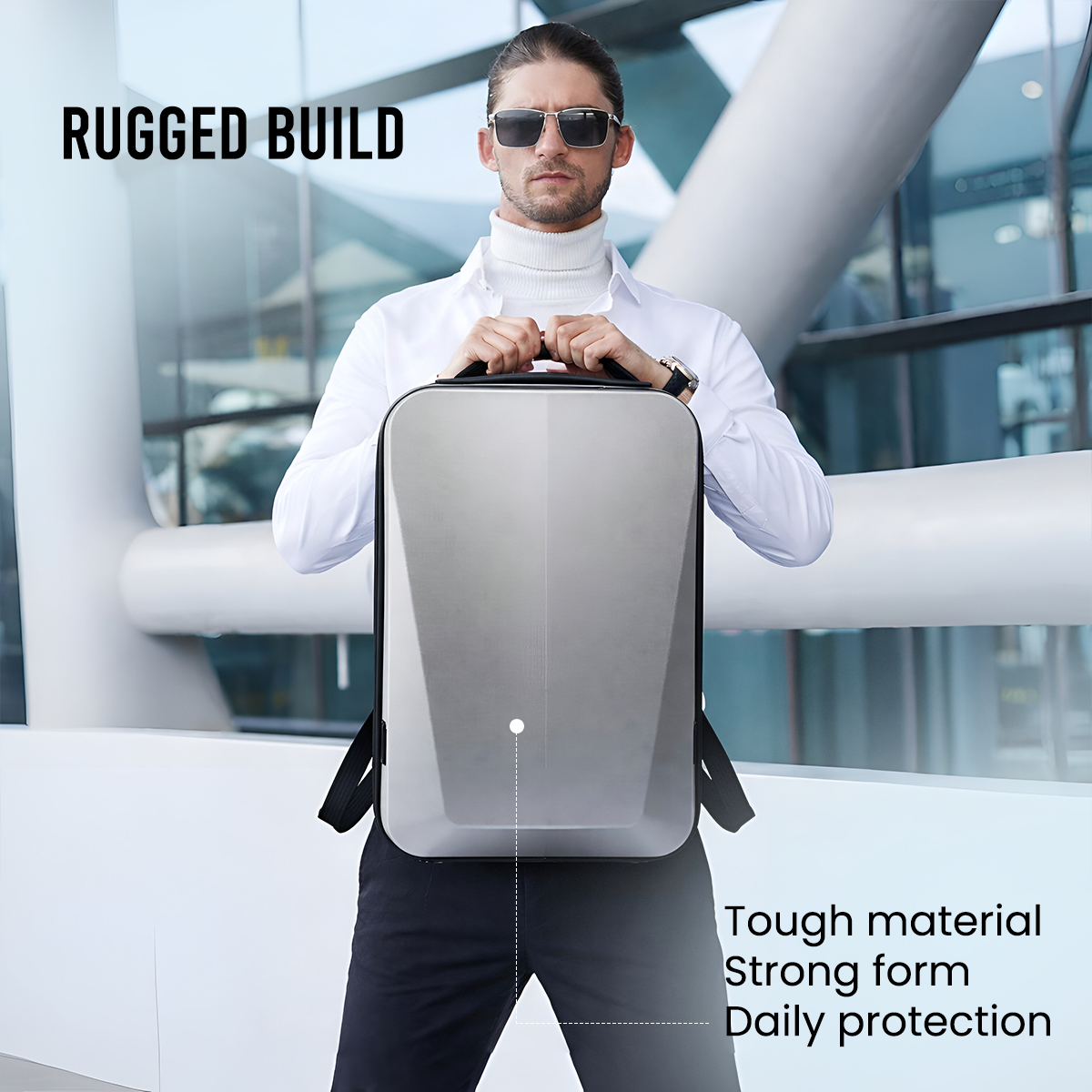 HARD IRONLOOK BACKPACK - SILVER - 21L