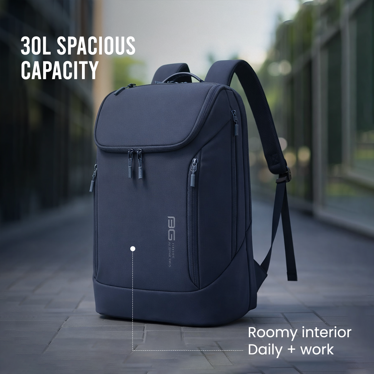 CAPTAIN BUSINESS BACKPACK V2.0 - BLUE - 30L