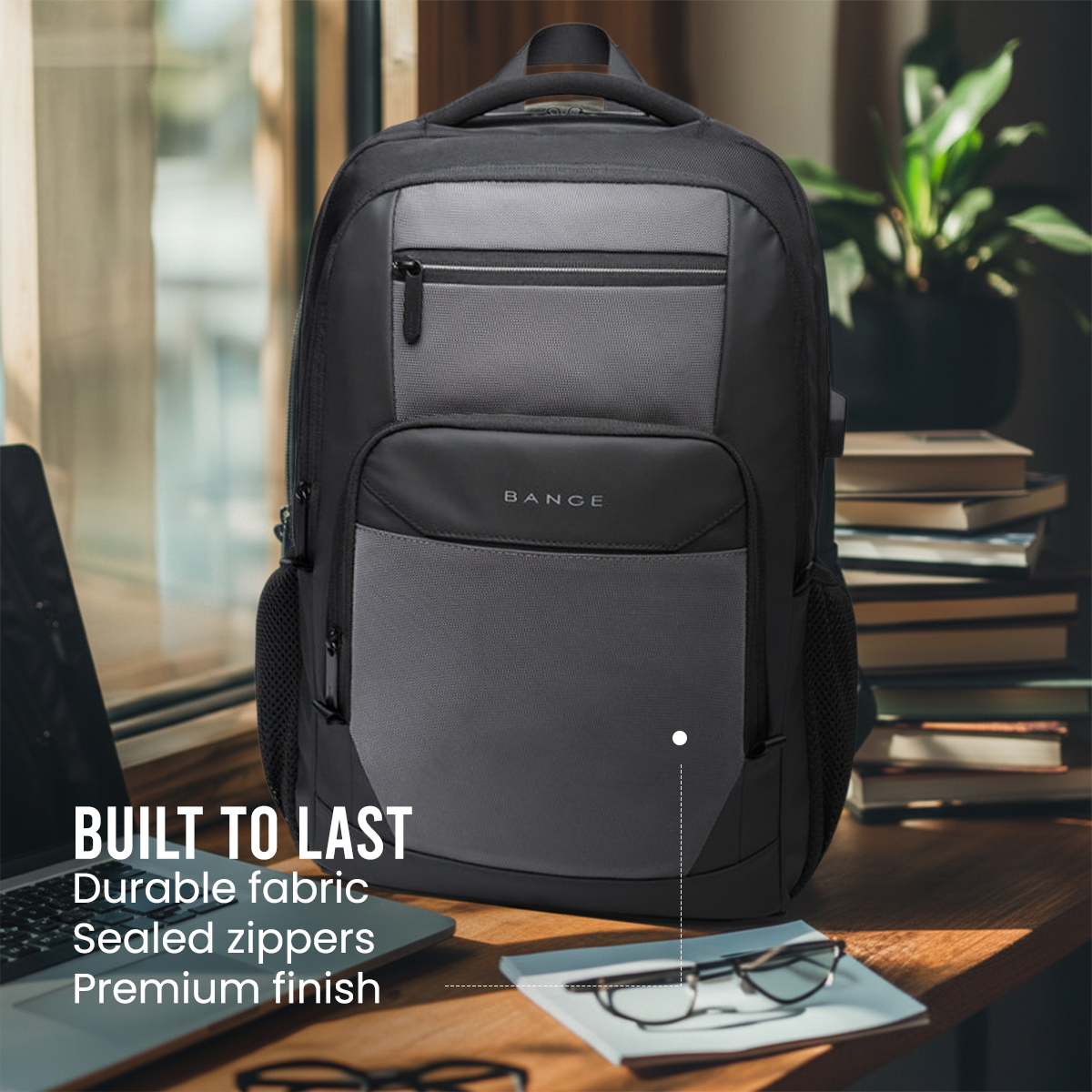 SWISS CUT DESIGN BACKPACK - GREY - 26L