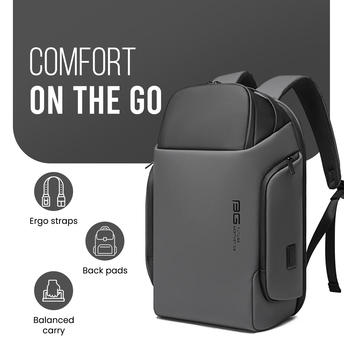 NIGHTMASK BUSINESS BACKPACK - GREY