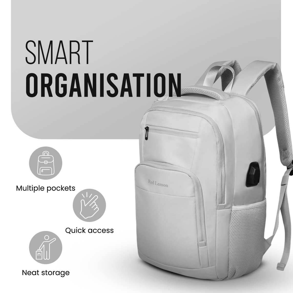 SWISS PACK BACKPACK MOONSTONE GREY - 26L